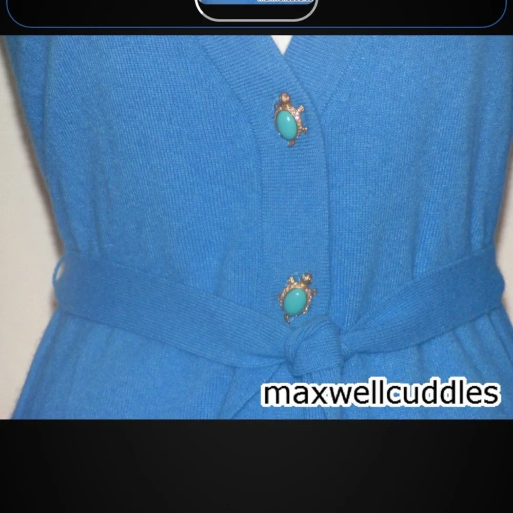 J CREW Jeweled CRITTER Turtle BUTTONS CARDIGAN CASHMERE SWEATER Large New w Tags